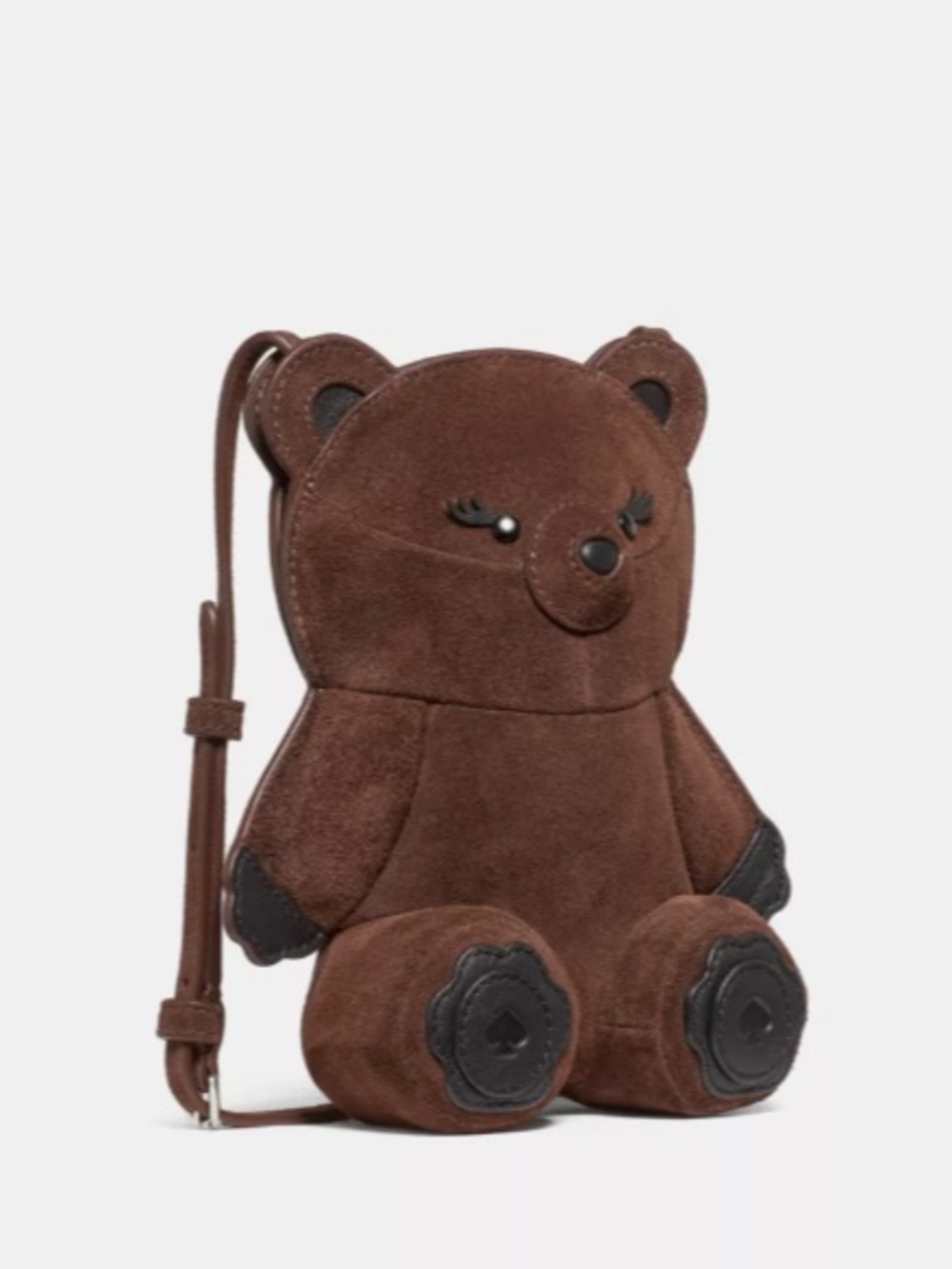 Kate spade Plush Brown Monsters Teddi Bear Mini Bag - Picture 2 of 10